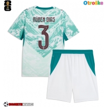 Otroške Nogometnih dresov Portugalska Ruben Dias #3 Gostujoči SP 2026 Kratki rokavi (+ hlače)